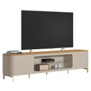 Ver imagem 1 de Rack Bancada para Tv 85 Pol 239cm Martan Tauari/off Flex L06 - Mpozenato