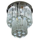 Ver imagem 1 de Lustre Plafon Cristal Quadrado 1503/300-Diamante - Prata