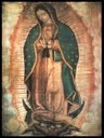 Ver imagem 1 de Quadro Decorativo Religioso Nossa Senhora de Guadalupe 30x40cm com Moldura e Vidro