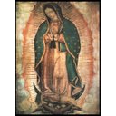 Ver imagem 1 de Quadro Decorativo Religioso Nossa Senhora de Guadalupe 40x50cm com Moldura e Vidro