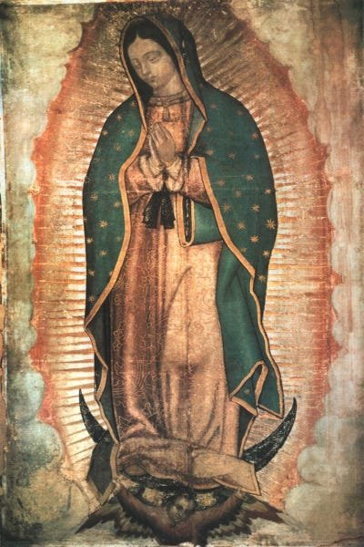 Quadro Decorativo Religioso Nossa Senhora de Guadalupe 40x60cm