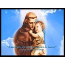 Ver imagem 1 de Quadro Decorativo Religioso Santo Antônio de Pádua 30x40cm com Moldura e Vidro