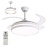 Ventilador Lampada de Teto Grande Led 3 em 1 Controle Remoto Retratil Ajustavel Quarto Sala Casa Tra - 10