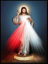Ver imagem 1 de Quadro Decorativo Religioso Jesus Misericordioso Luxo 30x40cm com Moldura e Vidro