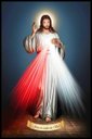 Ver imagem 1 de Quadro Decorativo Religioso Jesus Misericordioso Sala Luxo 40x50cm com moldura e vidro