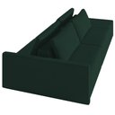 Ver imagem 7 de Sofá Ilha Modular com Puff para Sala Living 232cm Georgia K04 Veludo Verde - Mpozenato