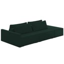 Ver imagem 1 de Sofá Ilha Modular com Puff para Sala Living 232cm Georgia K04 Veludo Verde - Mpozenato