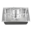 Ver imagem 1 de Cuba em Aço Inox 304 com Válvula, Dosador Detergente e Cesto Cozinha Área Gourmet Inovartte Icb03