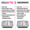 Ver imagem 2 de Cuba em Aço Inox 304 com Válvula, Dosador Detergente e Cesto Cozinha Área Gourmet Inovartte Icb03