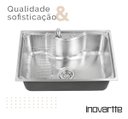 Ver imagem 3 de Cuba em Aço Inox 304 com Válvula, Dosador Detergente e Cesto Cozinha Área Gourmet Inovartte Icb03