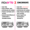 Ver imagem 2 de Cuba em Aço Inox 304 com Válvula, Dispenser e Cesto Cozinha Área Gourmet Inovartte Icb06