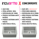 Ver imagem 2 de Cuba Cromada 54x44 Cm Aço Inox 304 Cozinha Área Gourmet com Válvula Inovartte Icb04