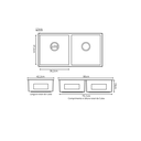 Ver imagem 7 de Cuba Dupla Preta Aço Inox 304 Cozinha Área Gourmet Moderna com Válvula Inovartte Icb08