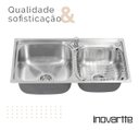 Ver imagem 2 de Cuba em Aço Inox com Válvula, Dispenser e Cesto Cozinha Área Gourmet Marca Inovartte Icb07