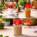 Ver imagem 6 de Kit 2 Porta Condimentos para Restaurantes e Lanchonetes 4 Frascos Vermelho