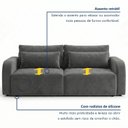 Ver mais imagens de Sofá Cama 4 Lugares Retrátil e Reclinável 276cm Montreal