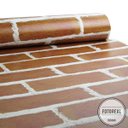 Ver imagem 2 de Papel de Parede Tijolo Rustico Laranja - 0,47 x 2,60M