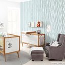 Ver imagem 1 de Papel de Parede Espinha de Peixe - Várias Cores - Azul