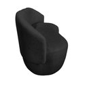 Ver imagem 4 de Kit Namoradeira + 2 Poltronas Decorativa Beatriz Orgânica Couro Preto