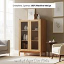 Ver imagem 7 de Cristaleira 2 Portas 115cm 100% Madeira Maciça Barcelona