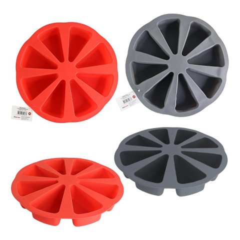 Forma de Silicone com 8 Espaços em Formato de Fatias 27cm