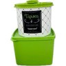 Tupperware Kit 2 Peças Pote Tapioca e Potinho Jeitosinho Verde Kit 2 Peças Pote Tapioca e Potinho Je - 1
