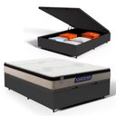 Ver imagem 1 de Cama Box Baú com Colchão Gazin de Espuma D33 Pillow In Force Mid Casal 138cm