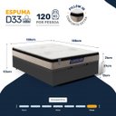 Ver imagem 3 de Cama Box Baú com Colchão Gazin de Espuma D33 Pillow In Force Mid Casal 138cm