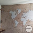 Ver imagem 4 de Mural Mapa Mundi Vintage - 2,90 x 3,00m