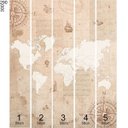Ver imagem 3 de Mural Mapa Mundi Vintage - 2,90 x 3,00m