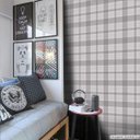 Ver imagem 4 de Papel de Parede Xadrez Mix - Várias Cores - Cinza