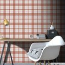 Ver imagem 2 de Papel de Parede Xadrez Mix - Várias Cores - Vermelho