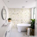 Ver imagem 1 de Papel de Parede Lavavel para Banheiro Cozinha Revestimento Fosco Mármore Colméia - 0,58 x 1,00m