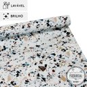Ver imagem 2 de Papel de Parede Lavavel para Banheiro Cozinha Revestimento Brilho Granilite Mentol - 0,58 x 1,00m
