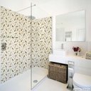 Ver imagem 1 de Papel de Parede Lavavel para Banheiro Cozinha Revestimento Fosco Madeira Geométrico - 0,58 x 1,00m