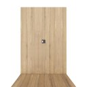Ver imagem 5 de Mesa de Escritório 2,00m e Painel de Tv com Passa Cabos F5 Cor:macadâmia com Branco