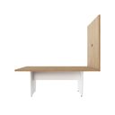 Ver imagem 4 de Mesa de Escritório 2,00m e Painel de Tv com Passa Cabos F5 Cor:macadâmia com Branco
