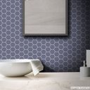 Ver imagem 3 de Papel de Parede Pastilha para Cozinha Colmeia - Varias Cores - Azul