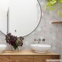 Ver imagem 1 de Papel de Parede Lavavel para Banheiro Cozinha Revestimento Fosco Mármore Mix - 0,58 x 1,00m