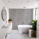 Ver imagem 1 de Papel de Parede Lavavel para Banheiro Cozinha Revestimento Fosco Concreto - 0,58 x 1,00m
