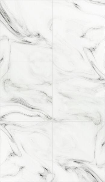 Papel de Parede Lavavel para Banheiro Cozinha Revestimento Fosco Mármore Branco Prime - 0,58 x 1,00m - 4