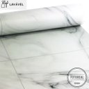 Ver imagem 2 de Papel de Parede Lavavel para Banheiro Cozinha Revestimento Fosco Mármore Branco Prime - 0,58 x 1,00m