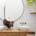 Ver imagem 1 de Papel de Parede Lavavel para Banheiro Cozinha Revestimento Fosco Pastilha Branca - 0,58 x 1,00m