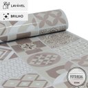 Ver imagem 2 de Papel de Parede Lavavel para Banheiro Cozinha Revestimento Brilho Azulejo Coimbra - 0,58 x 1,00m