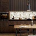 Ver imagem 1 de Papel de Parede Lavavel para Banheiro Cozinha Revestimento Brilho Azulejo Coimbra - 0,58 x 1,00m