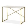 Aparador Steel 90 cm Estilo Industrial com Pés em Aço Dourado/Off White - 2