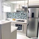 Ver imagem 1 de Papel de Parede Lavavel para Banheiro Cozinha Revestimento Brilho Pastilha - Várias Cores - Turquesa