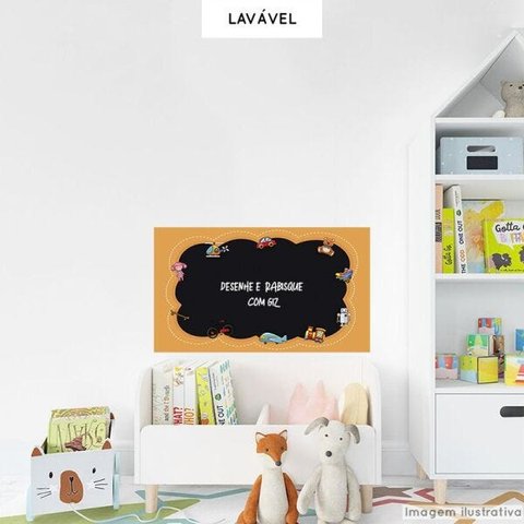 Adesivo Lousa Infantil Brinquedos 0,58x1,00m  Giz  - 0,58 x 1,00m