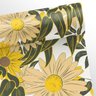 Papel de Parede Floral Girassol Branco - 0,58 x 3,00m - 2