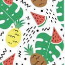 Ver imagem 3 de Papel de Parede Melancia e Abacaxi - 0,58 x 3,00m